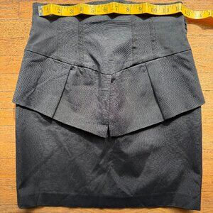 Bebe Mini Skirt Pleated Ruffle